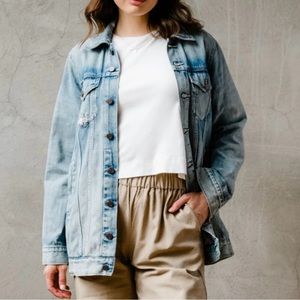 NWT Able The Long Merly Denim Jacket, small